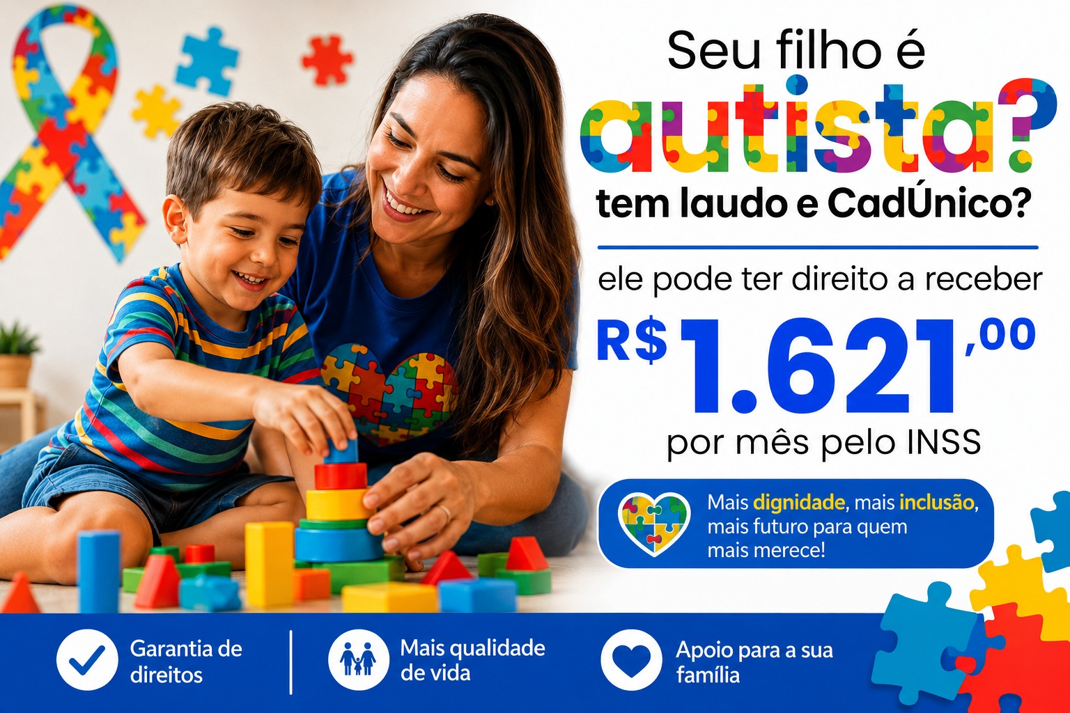 O que é o BPC/LOAS e por que uma criança autista pode ter direito?
